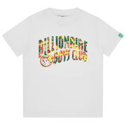 Billionaire Boys Club Kids Jumble Camo Arch Logo White T-Shirt