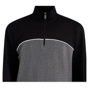 BOSS Contrast Pipping Half-Zip Black Tracksuit Jacket