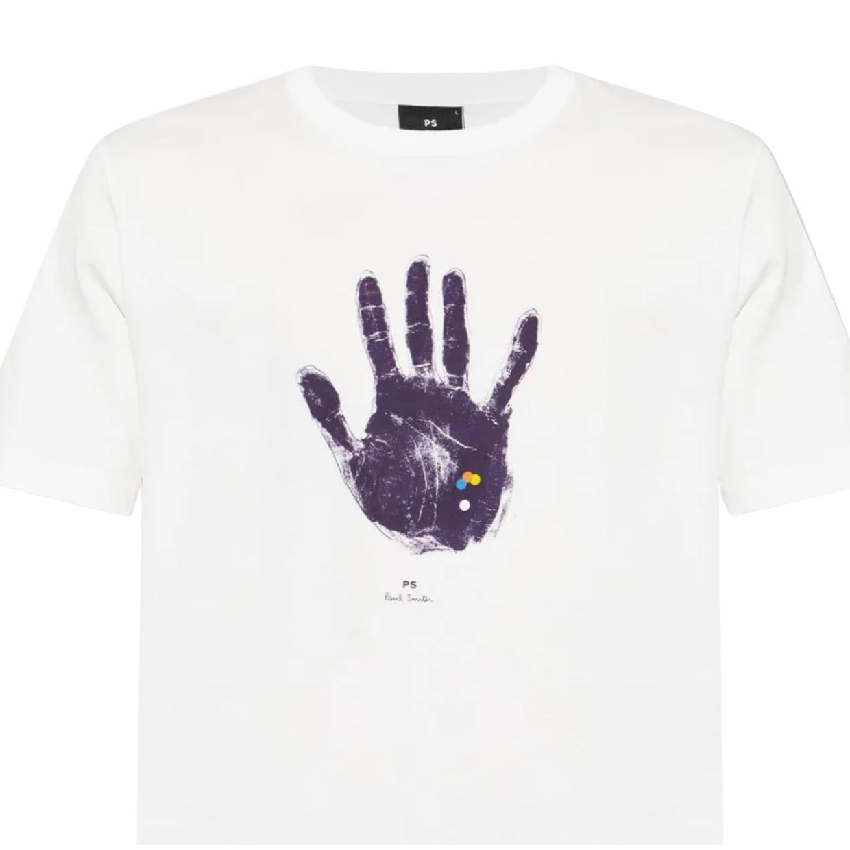 Paul Smith Hand Graphic White T-Shirt