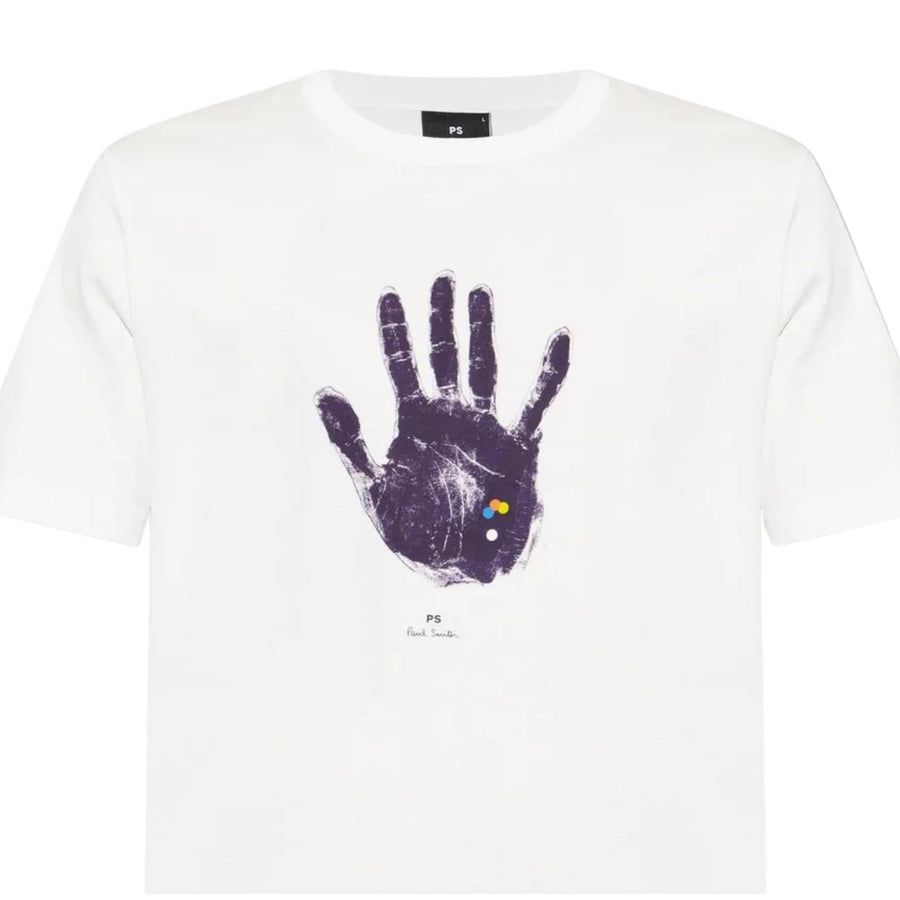 Paul Smith Hand Graphic White T-Shirt