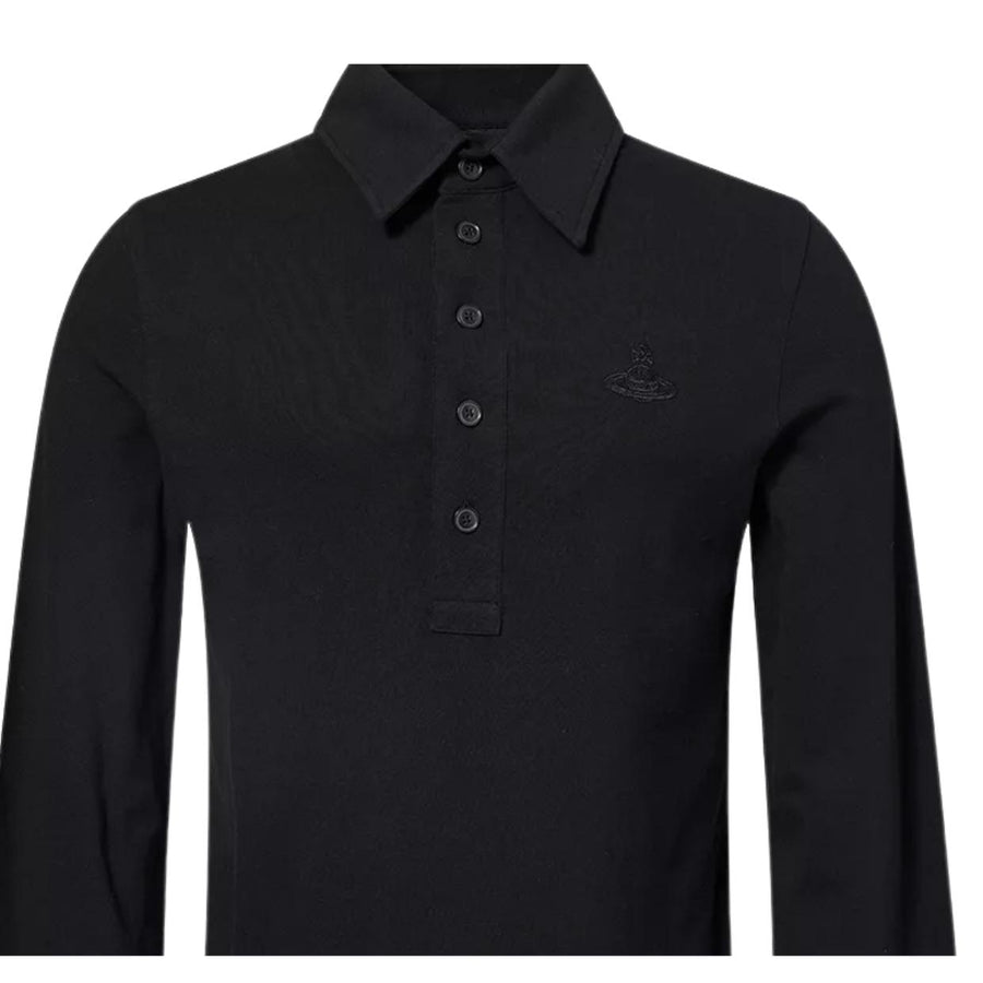 Vivienne Westwood Archive Rugby Black Long Sleeve Polo Shirt