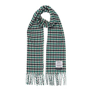 Aquascutum Active Water-Repellent Merino Wool Iconic Club Check Green Scarf