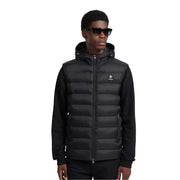 Sandbanks Frontier Hooded Black Puffer Gilet