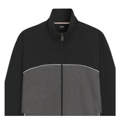 BOSS Contrast Pipping Black Tracksuit Jacket