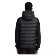 Sandbanks Frontier Hooded Black Puffer Gilet