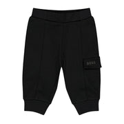 BOSS Baby Logo Black Sweat Cargo Pants