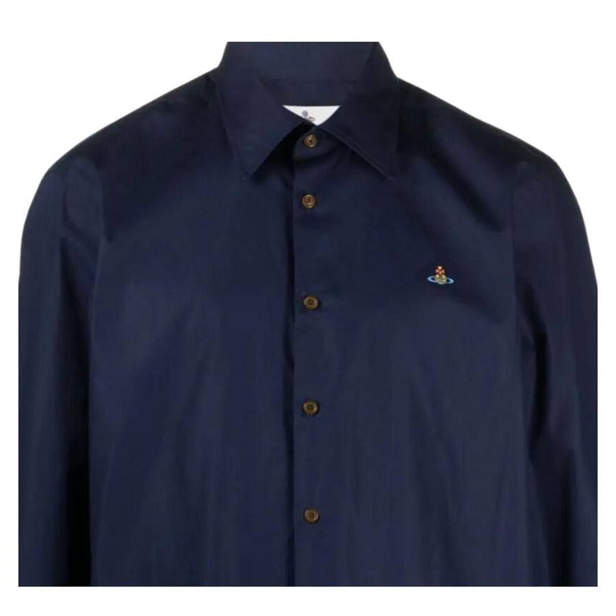 Vivienne Westwood Multi-Coloured Orb Ghost Navy Shirt