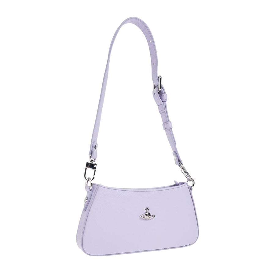 Vivienne Westwood Lilac Pu Grain Tasha Shoulder Phone Bag