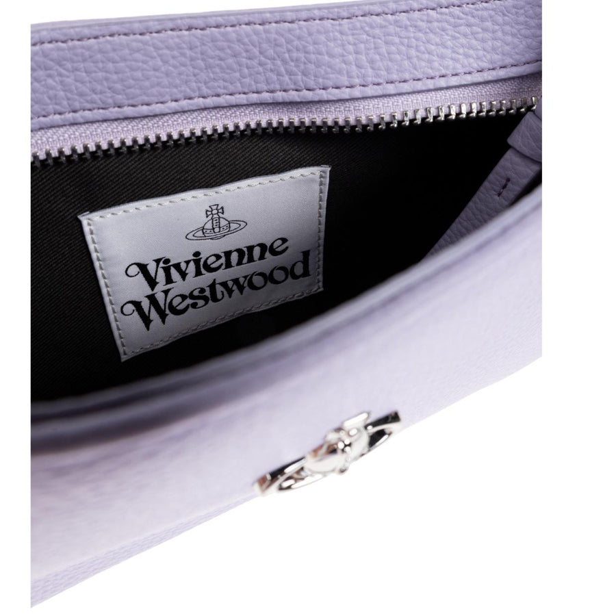 Vivienne Westwood Lilac Pu Grain Tasha Shoulder Phone Bag