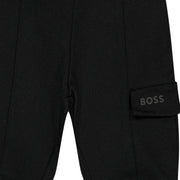 BOSS Baby Logo Black Sweat Cargo Pants