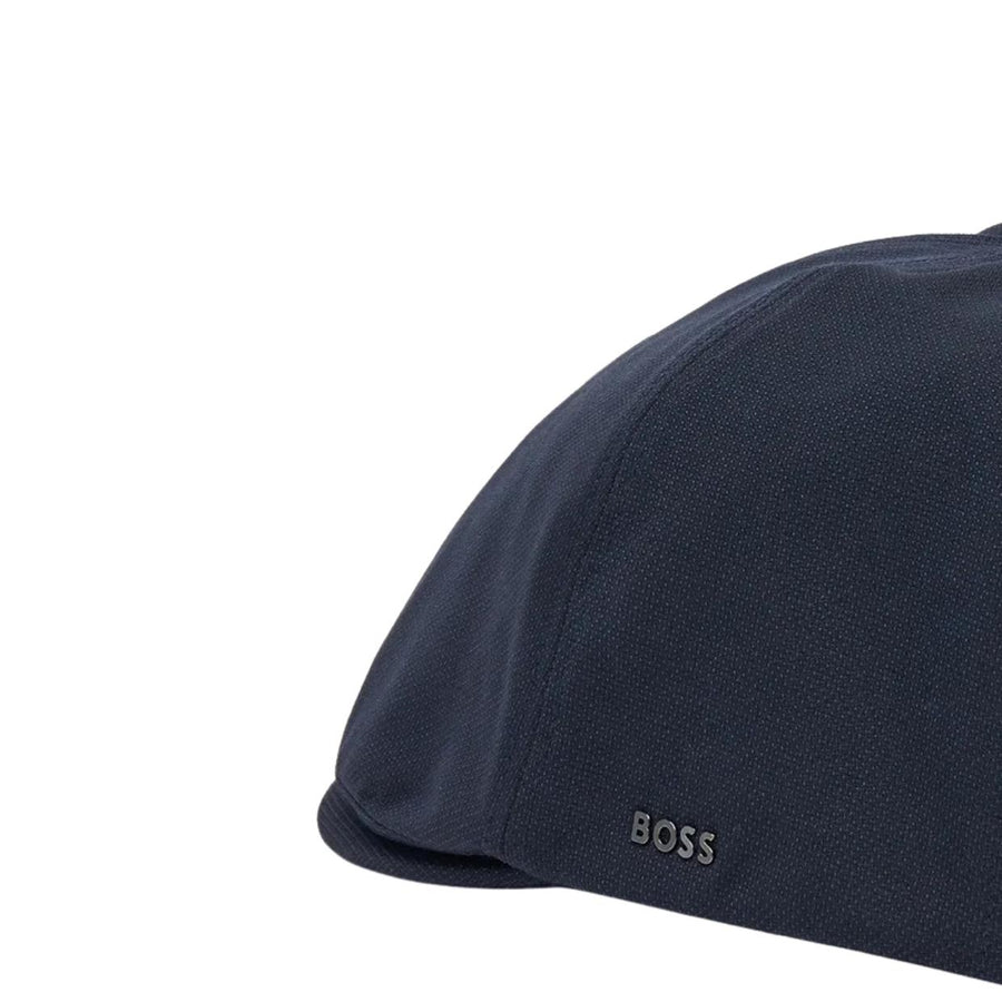 BOSS Trystan Tech-Wool Navy Flat Cap
