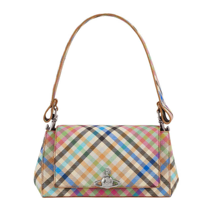 Vivienne Westwood Heather Plaid Hazel Medium Handbag