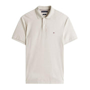 Tommy Hilfiger Liquid Cotton Heathered Oatmilk Polo Shirt
