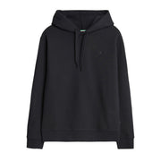 Replay Printed Iconic Logo Black Cotton Blend Hoodie