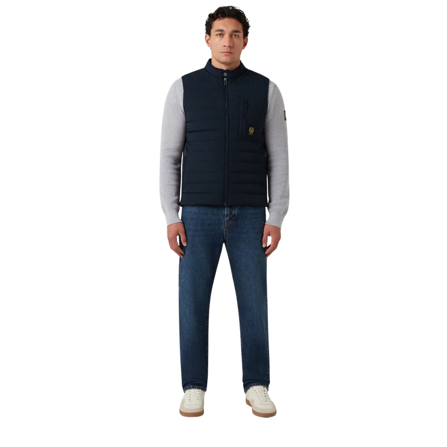 Belstaff Lightweight Stretch Down Dark Navy Chassis Gilet
