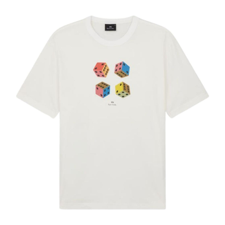 Paul Smith Casual Fit Dice White T-Shirt