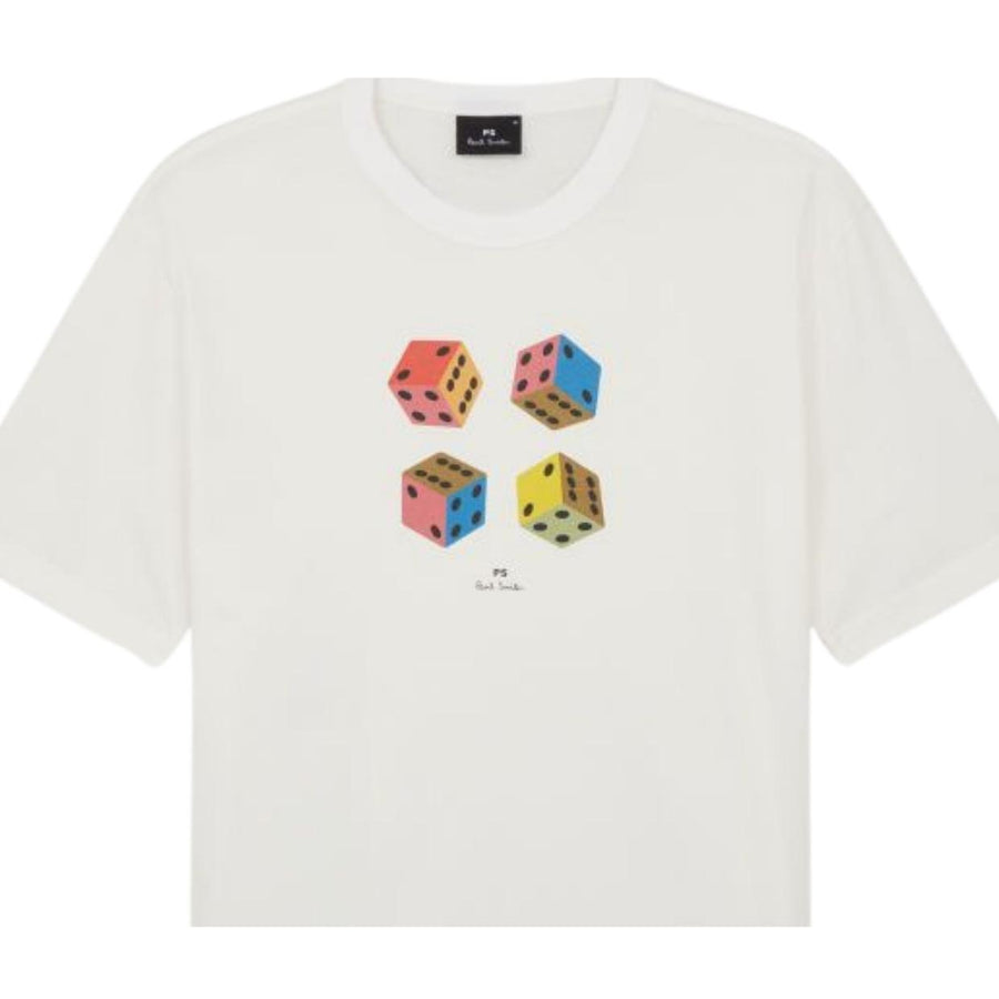 Paul Smith Casual Fit Dice White T-Shirt