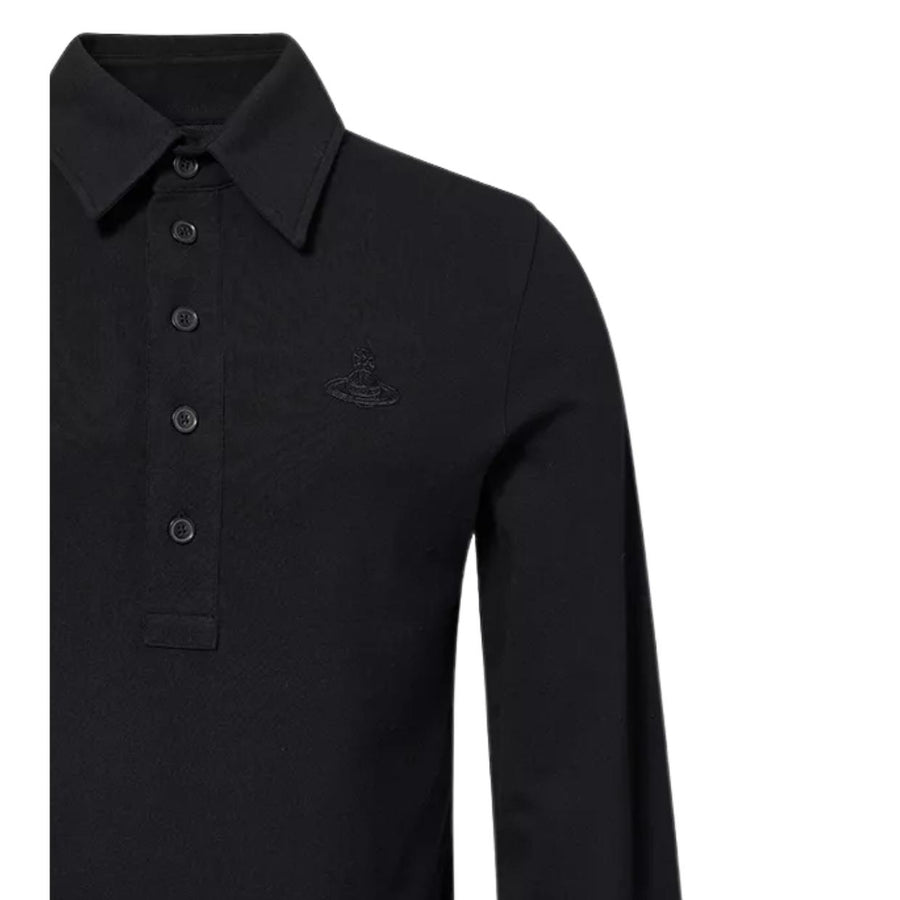 Vivienne Westwood Archive Rugby Black Long Sleeve Polo Shirt