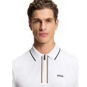 BOSS Philix GOC Slim Fit White Polo Shirt