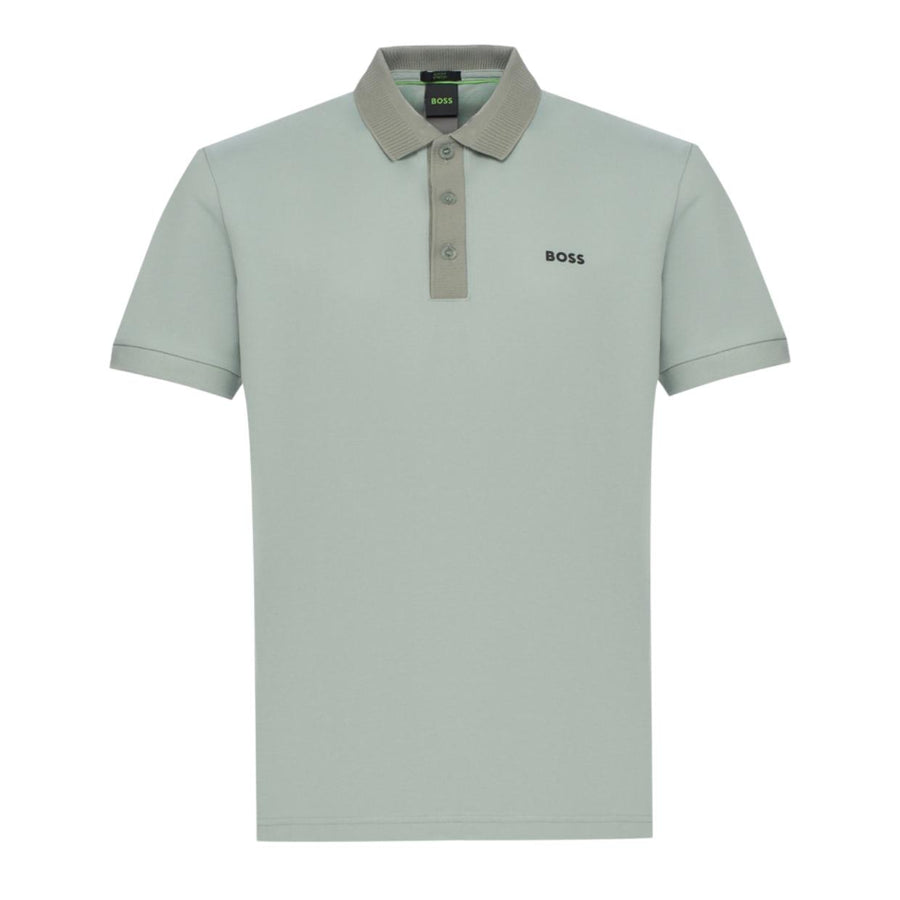 BOSS Paule Rib Light Green Polo Shirt