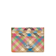 Vivienne Westwood Heather Plaid Flat Card Holder