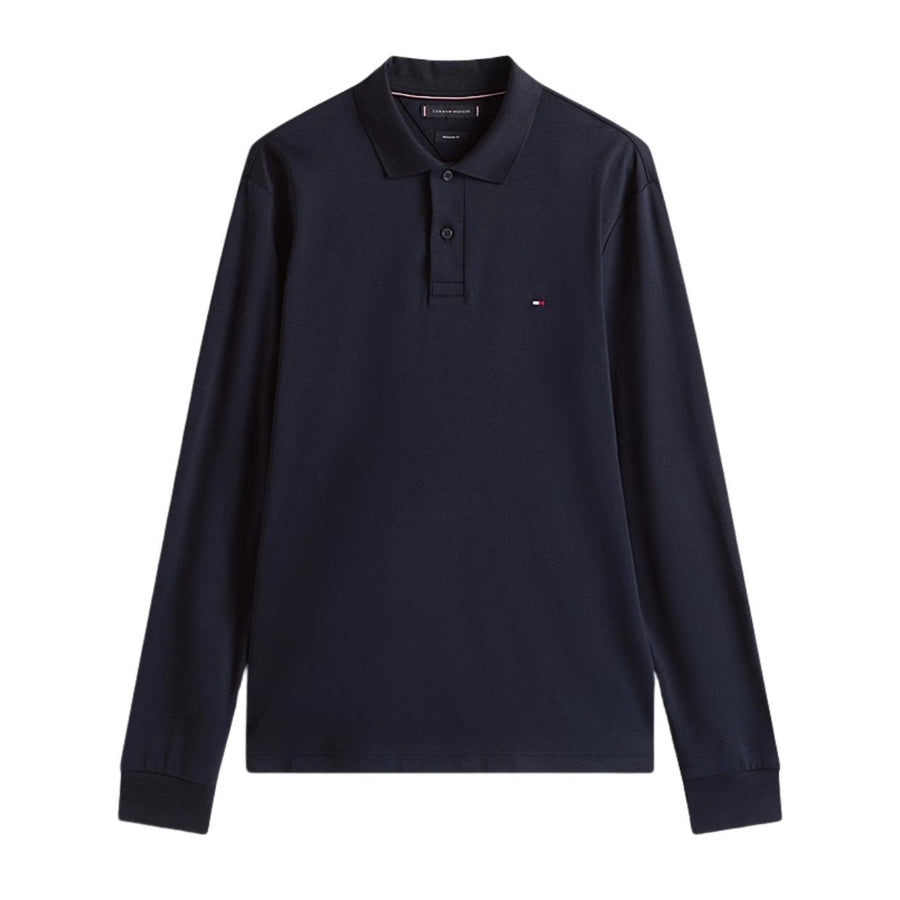 Tommy Hilfiger Regular Fit Long Sleeve Desert Navy Polo Shirt