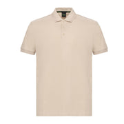 BOSS Embroidered Logo Paddy Beige Polo Shirt