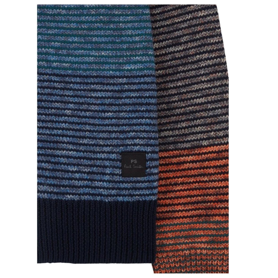 Paul Smith Colour-Block Zip-Through Cotton Wool Cardigan