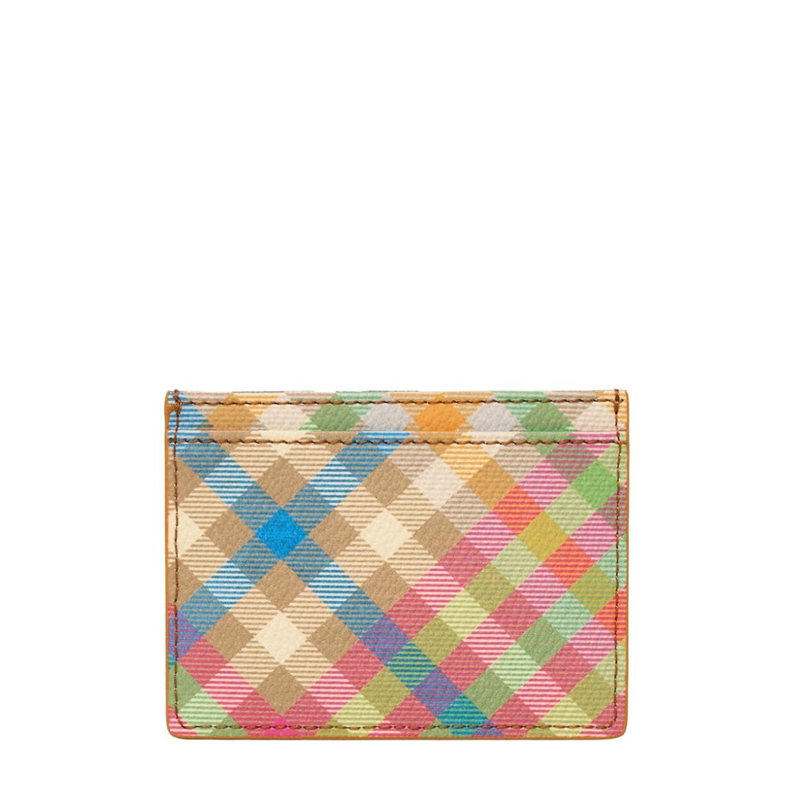 Vivienne Westwood Heather Plaid Flat Card Holder