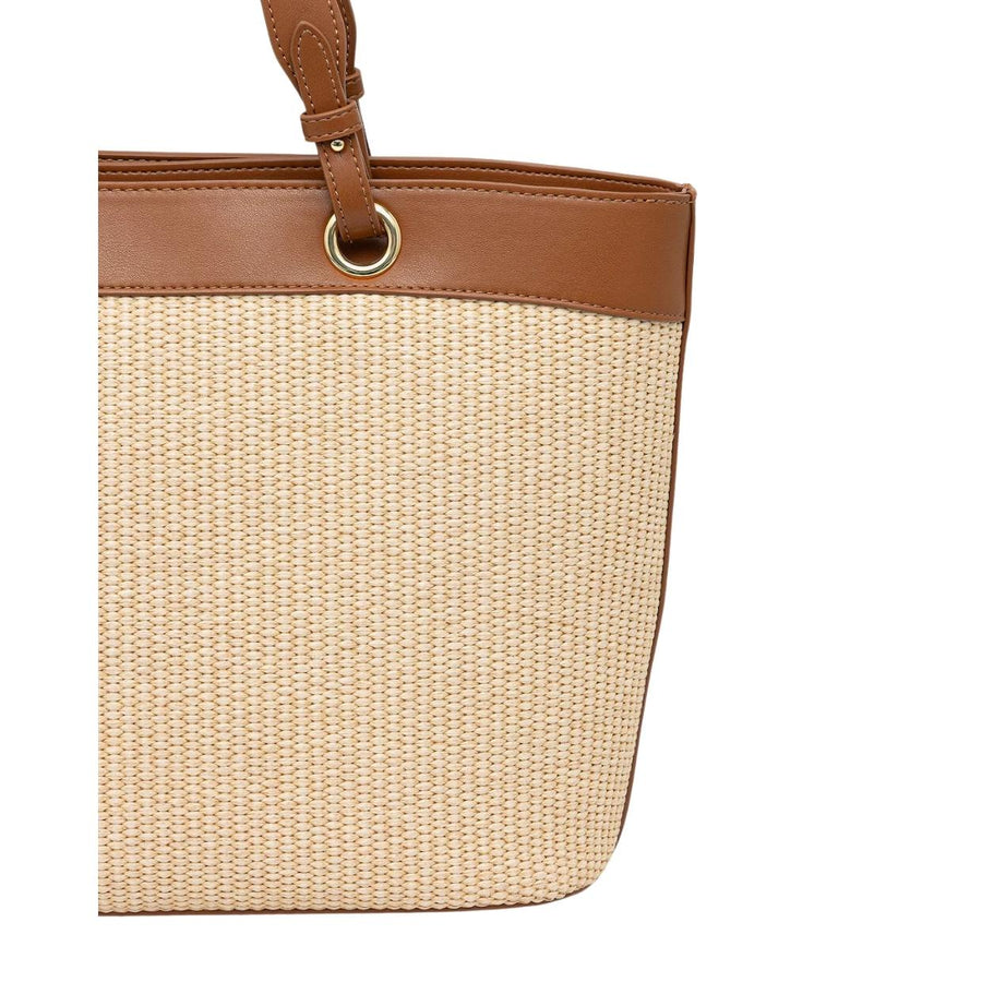 Love Moschino Straw Beige Shopper Bag