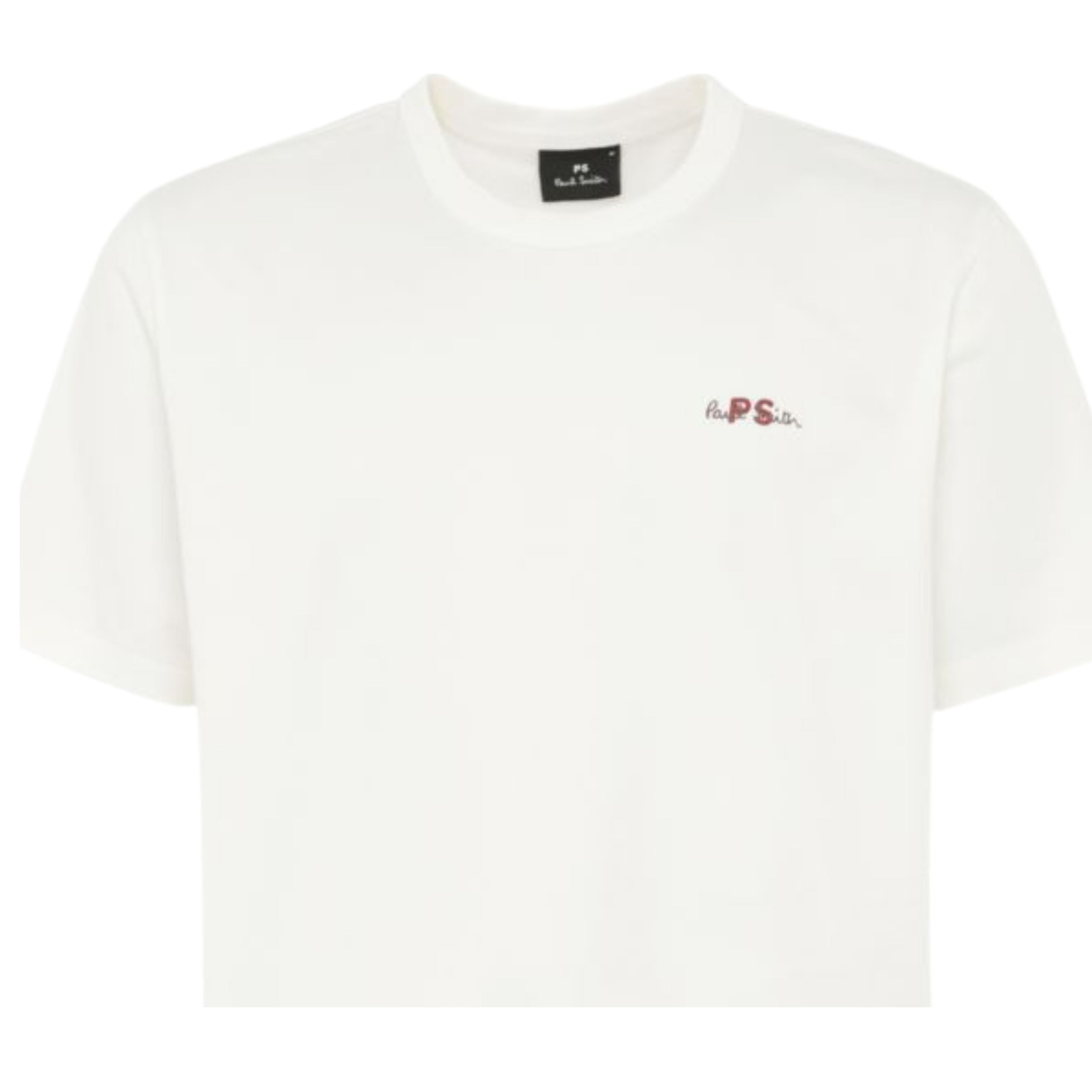 Paul Smith Embroidery Logo Oversized Fit White T-Shirt