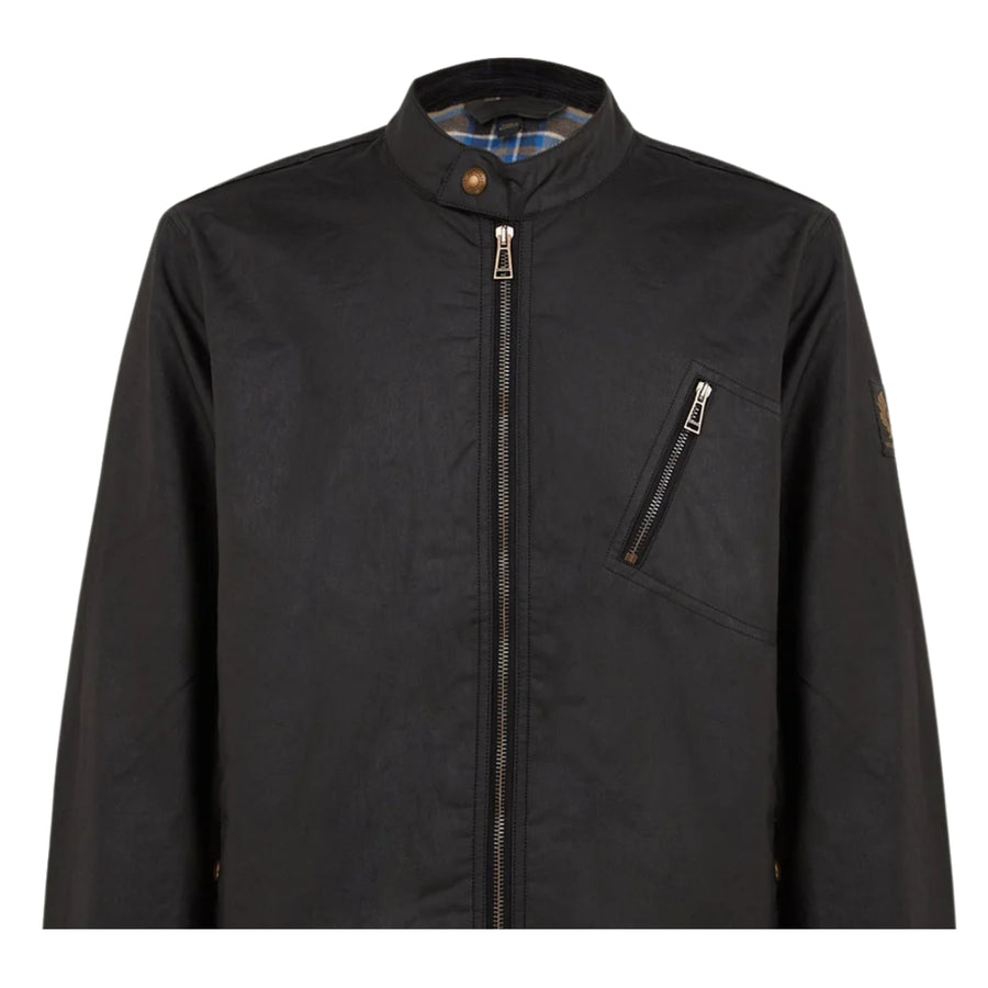 Belstaff Waxed Cotton Black Sideline Jacket