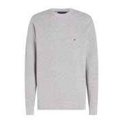 Tommy Hilfiger Structure Knit Light Grey Heather Crew Neck