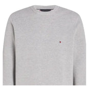 Tommy Hilfiger Structure Knit Light Grey Heather Crew Neck