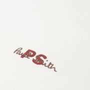 Paul Smith Embroidery Logo Oversized Fit White T-Shirt