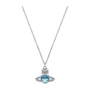 Vivienne Westwood Platinum Aquamarine Light Sapphire Ariella Pendant