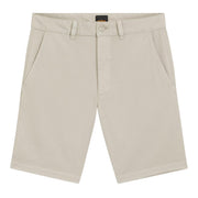 BOSS Slim Fit Stretch Cotton Light Beige Chino Shorts