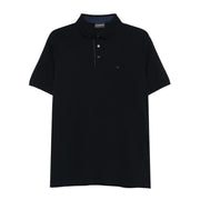 Emporio Armani Embroidered Eagle Navy Polo Shirt