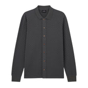 Paul Smith Regular Fit Long Sleeve Grey Polo Shirt