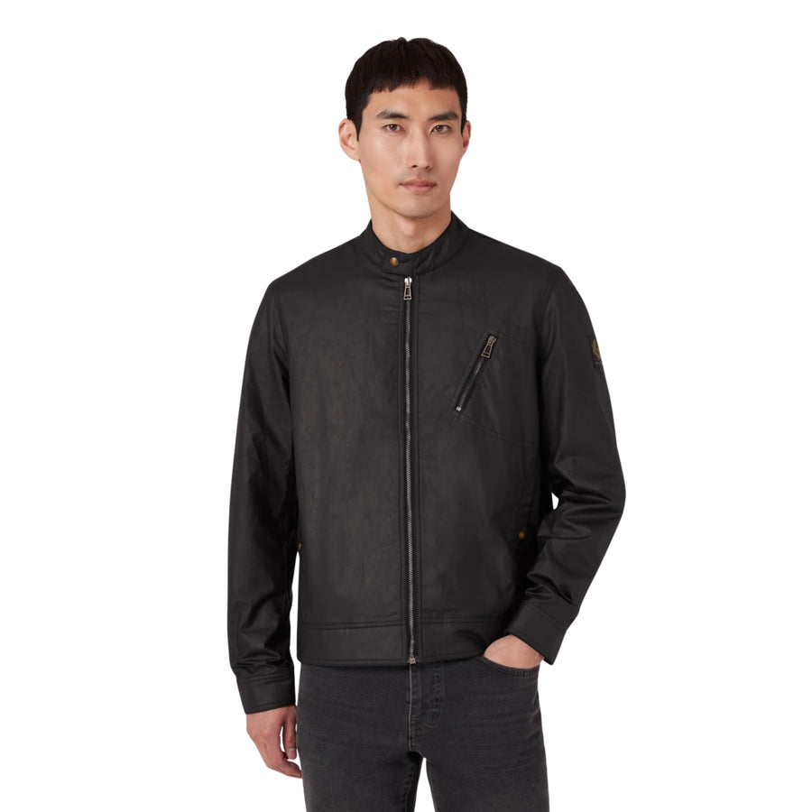 Belstaff Waxed Cotton Black Sideline Jacket