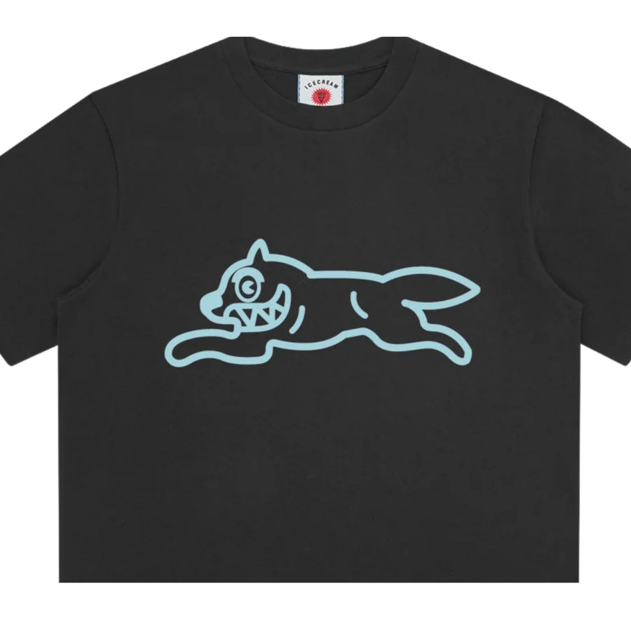 ICECREAM Running Dog Black T-Shirt