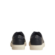 BOSS Kieran Grained-Leather Dark Blue Trainers