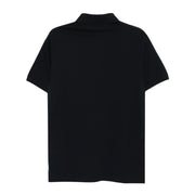 Emporio Armani Embroidered Eagle Navy Polo Shirt