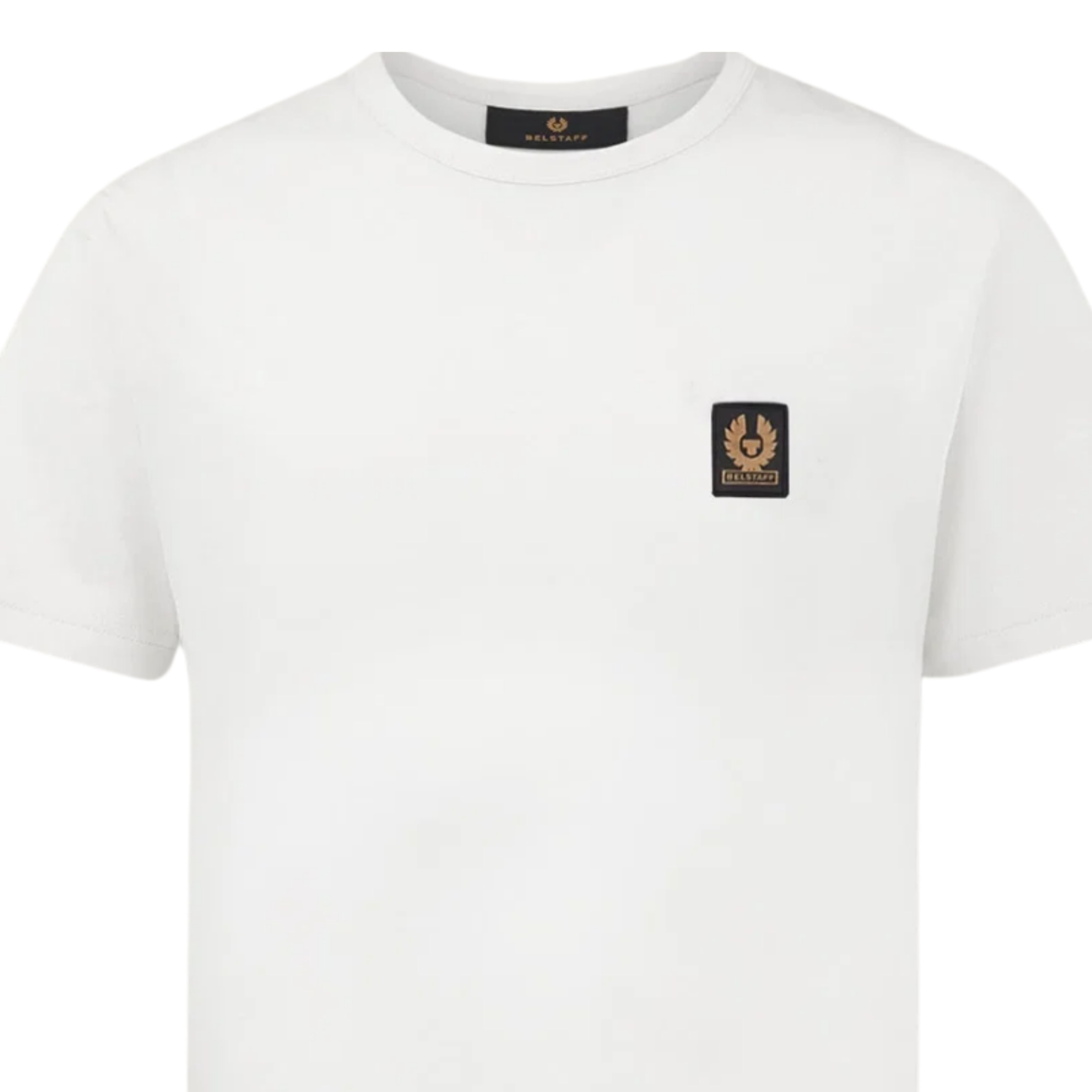 Belstaff Cotton Jersey Patch Logo Off-White T-Shirts