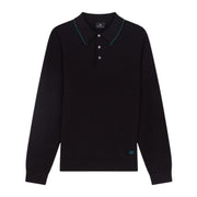 Paul Smith Tipping Black Sweater Polo Shirt