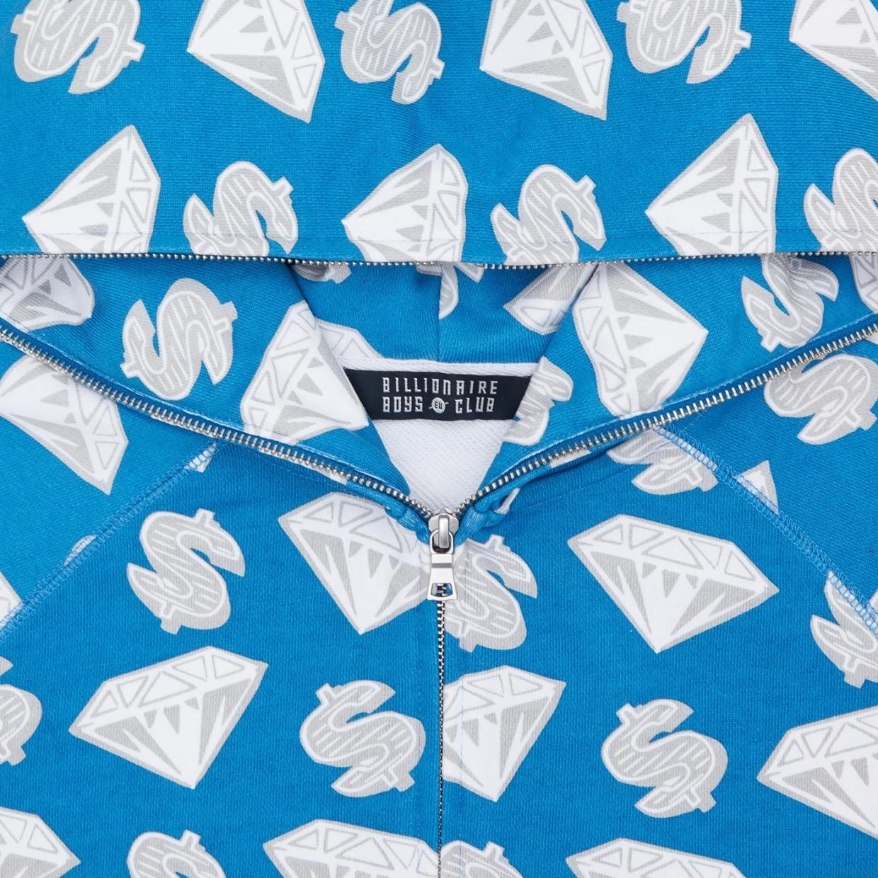 Billionaire Boys Club Diamond & Dollars Blue Zip-Throu