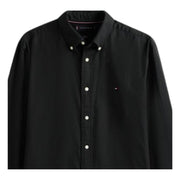 Tommy Hilfiger TH Flex Regular Fit Flannel Black Shirt