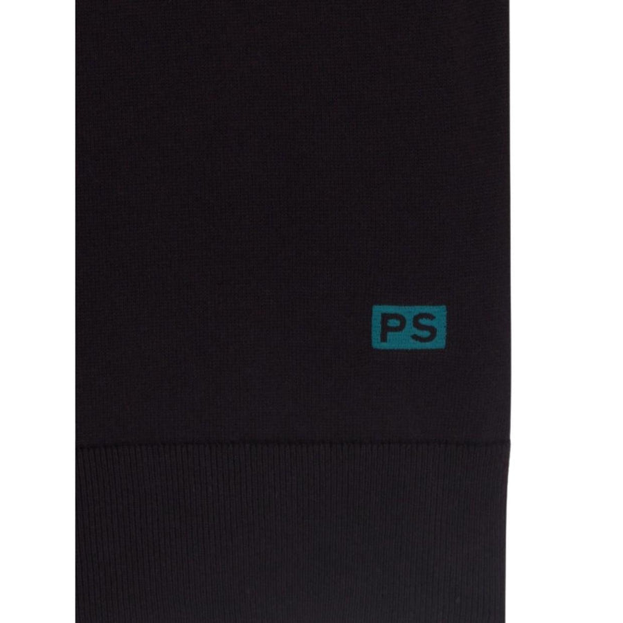 Paul Smith Tipping Black Sweater Polo Shirt