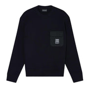 Emporio Armani Logo Patch Black Sweatshirt