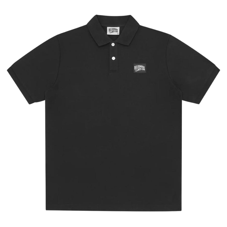 Billionaire Boys Club Woven Patch Arch Logo Black Polo Shirt